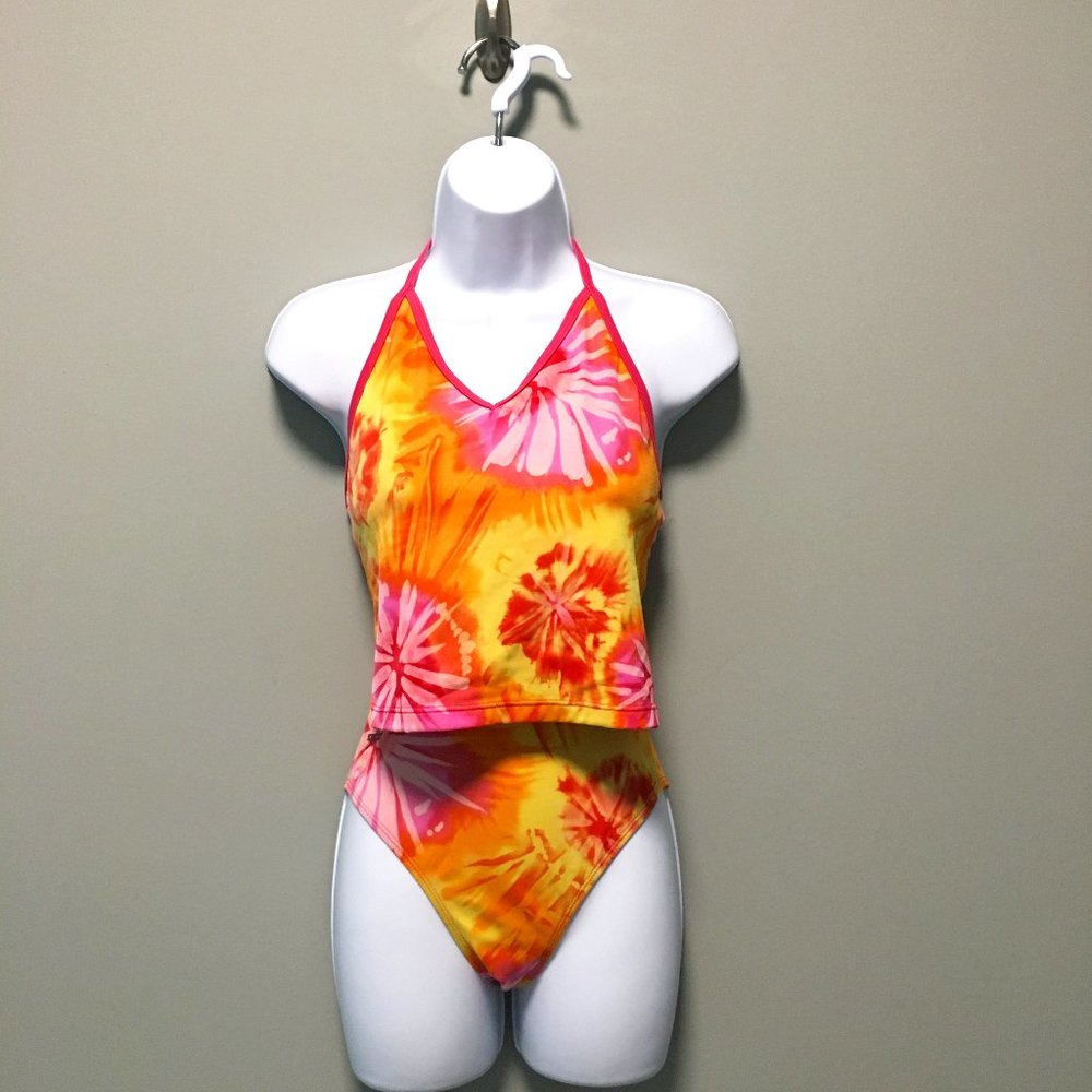 👙 Speedo Takini Tie Dye Pink Orange